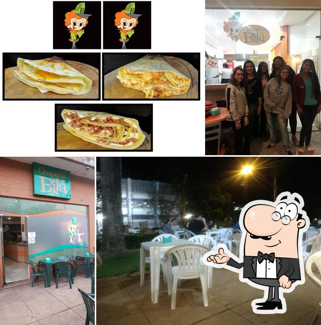 O interior do Creperia Da Bila