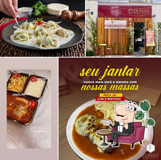 O interior do Di Fant Massas e Pizzas