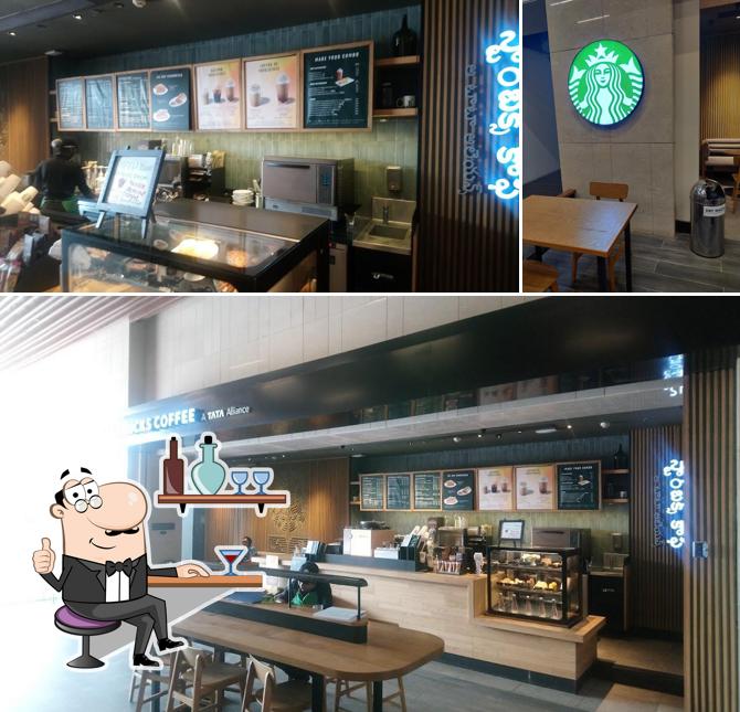 The interior of Starbucks - RMZ Skyview Non SEZ (S209)
