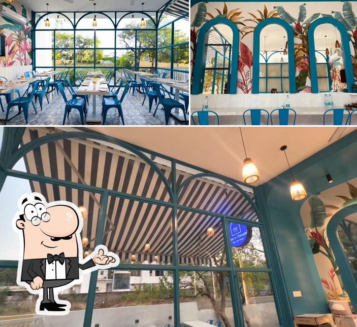 The restaurant's interior and beverage