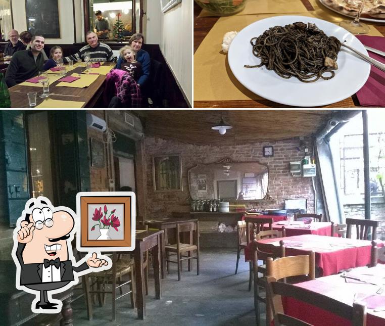 La foto di interni e cibo da Osteria Trattoria Al Nono Risorto