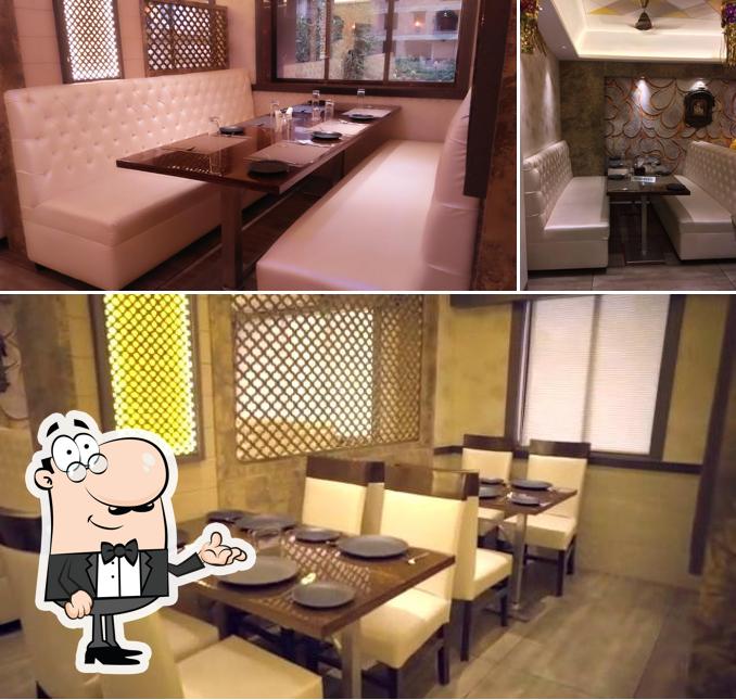 The interior of Hotel Jai Palace Fine Dine Family Restaurant