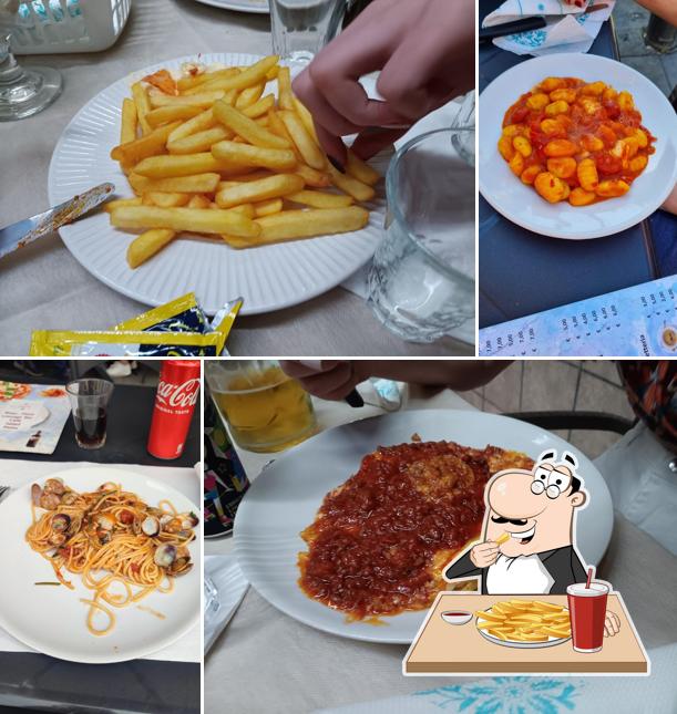 Patatine fritte al ristorante pizzeria degli scavi da Ernesto