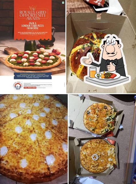 Food at london yard pizza
