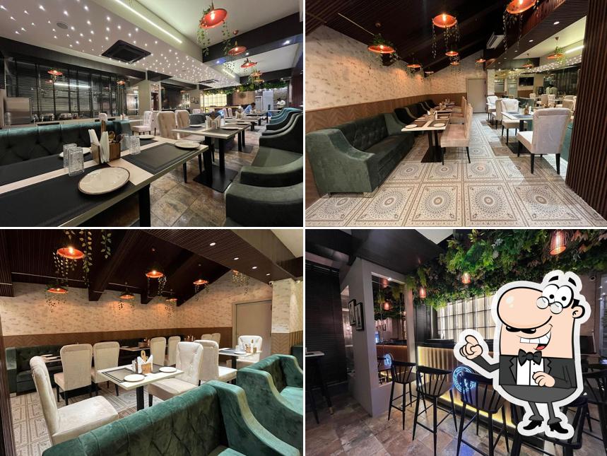 The interior of Brij Of Spices Restaurant