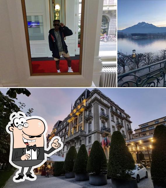 Puoi goderti l'aria fresca dal dehors di Grand Hotel National Luzern