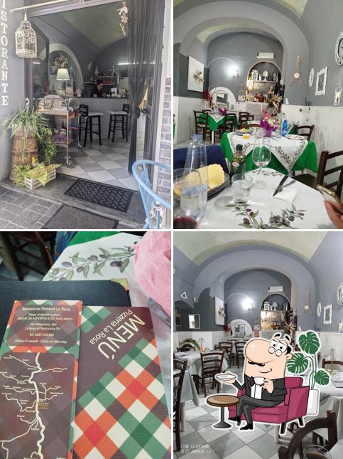 Gli interni di Pizzeria La Rosa