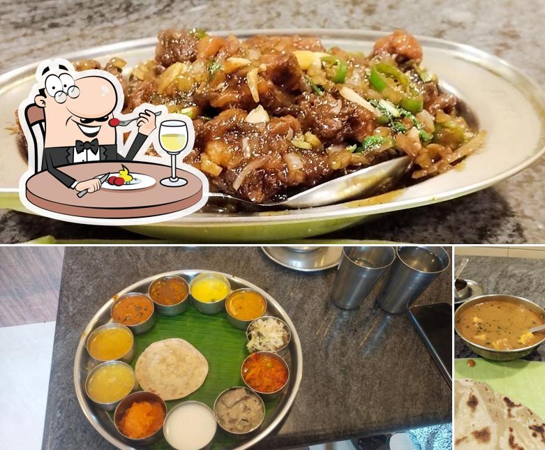 Food at Ananda restaurant