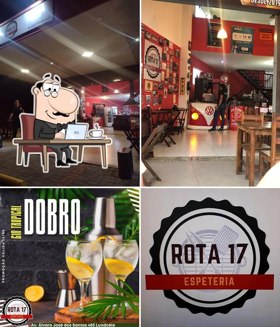 O interior do ESPETERIA ROTA 17