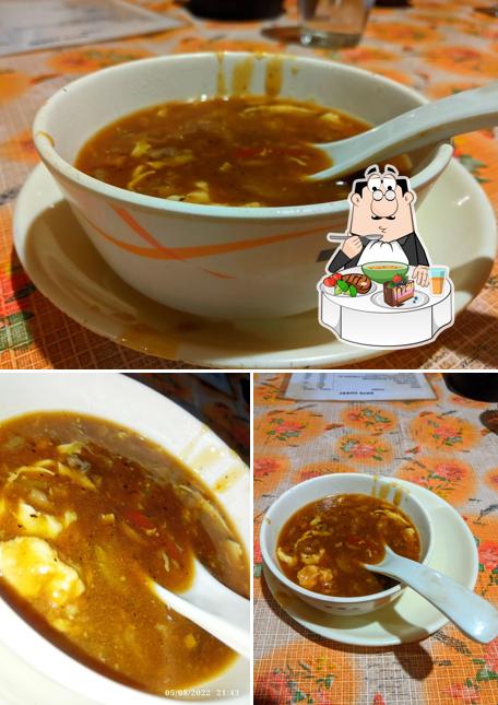 Hot and sour soup at Hotel Woodland