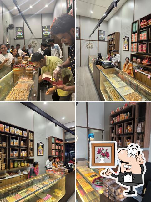 The interior of Sai Sogadu Sweets Gokak