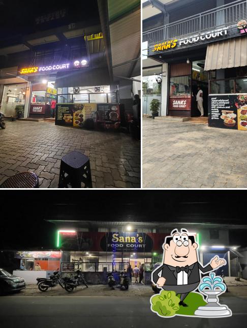 The exterior of Sana’s Food Court