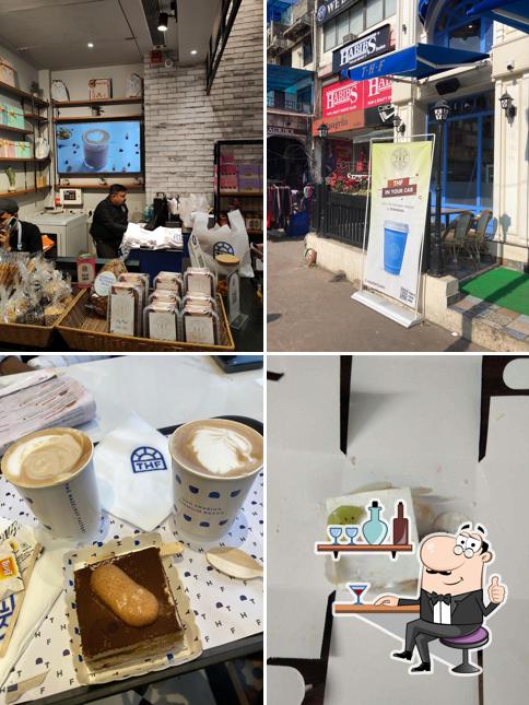 Take a seat at one of the tables at The Hazelnut Factory