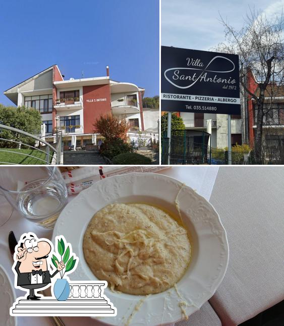 La foto della esterno e cibo di Villa Sant'Antonio