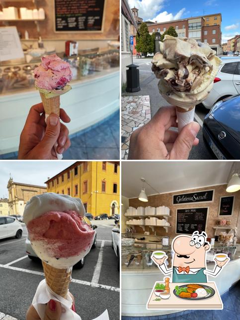 Platti al Gelateria Sassoli