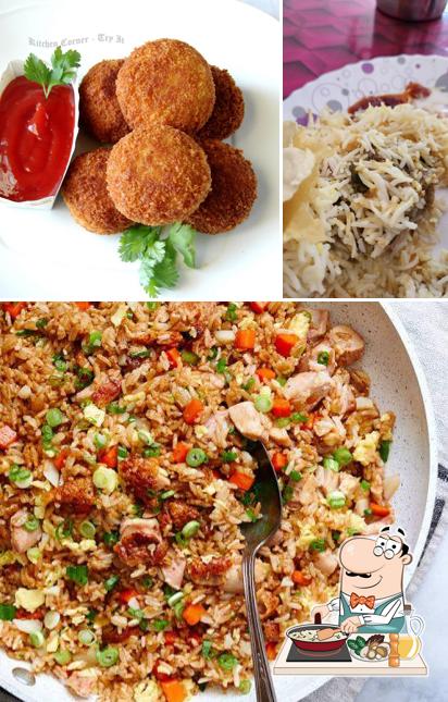 Fried rice at Crown Foods Catering Thiruvalla
