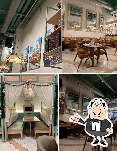 The interior of Cafe Delhi Heights