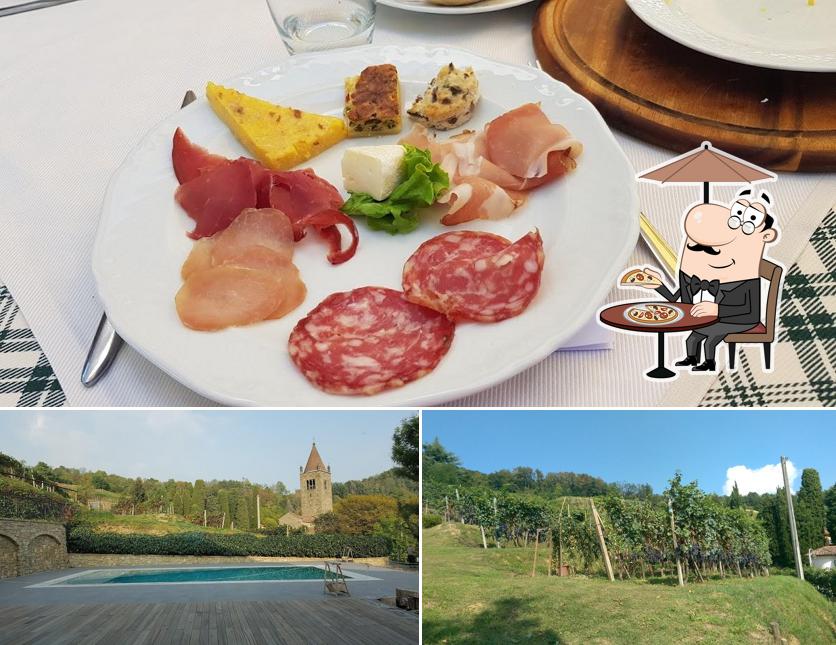 Questa è la foto che raffigura la esterno e cibo di Ristorante Il Vitigno