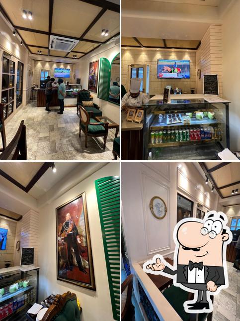 The interior of Green Garden Cafe & Hotel