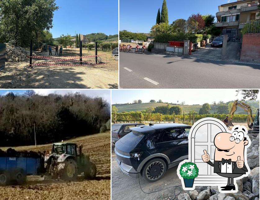 L'area esterna è una caratteristica importante di La Torre sulla via Francigena