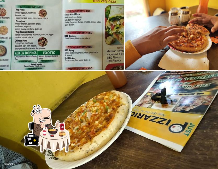 Food at Just pizzario