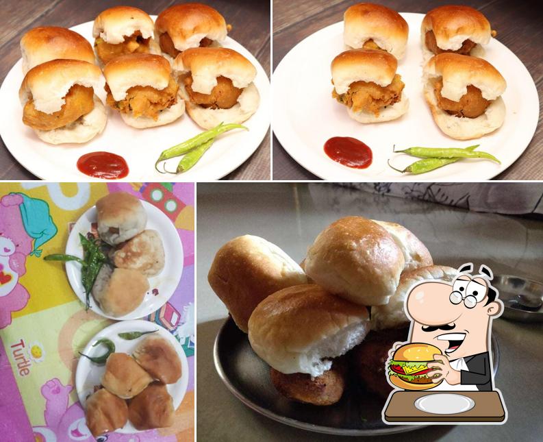 Try out a burger at Patil Mama Vada Pav Wale