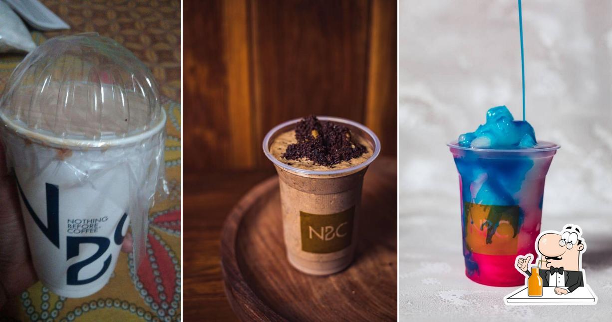 Enjoy a beverage at nothing before coffee