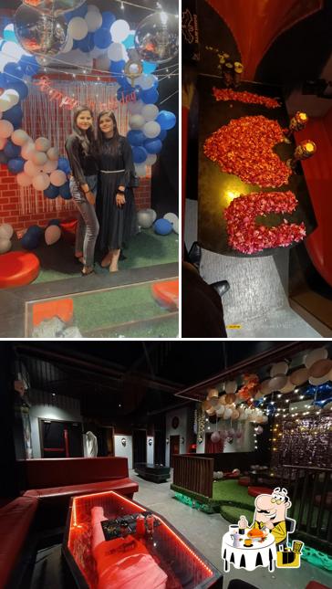 This is the picture depicting food and interior at The Dark Bite Cafe