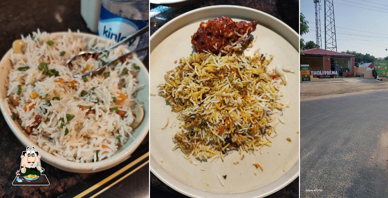 Food at Tholiprema Restaurant Best restaurants in madhurawada Restaurant near rushikonda