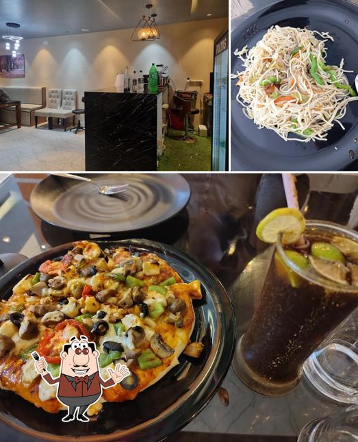 Among different things one can find food and beverage at Meat king restro and cafe