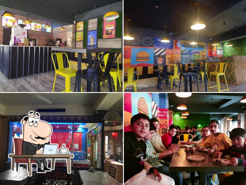 Take a seat at one of the tables at Grill Inn Chamba