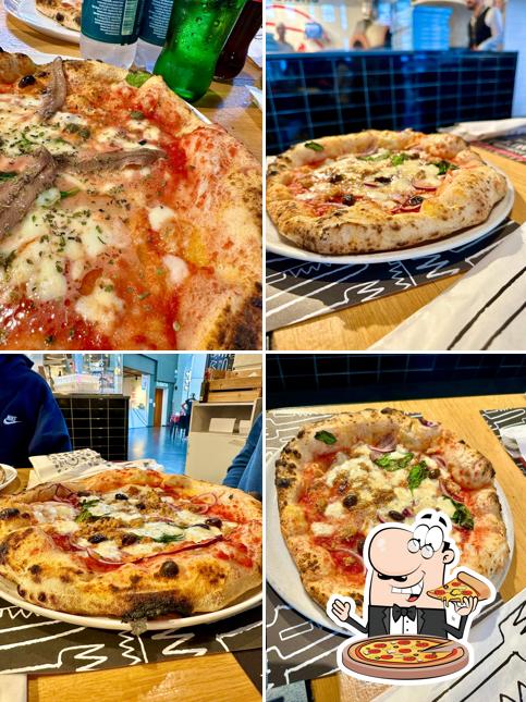 A Pizzapiù - Pizzeria ai Banchi del Mercato Centrale - Corte dell'Oste - I Gigli, puoi ordinare una bella pizza