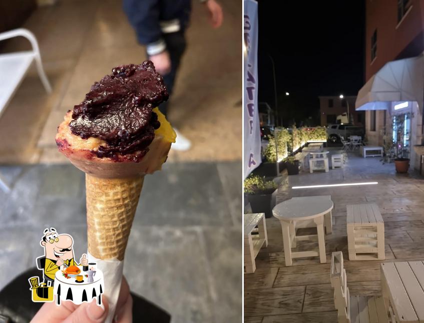 Platti al Gelateria Km 0