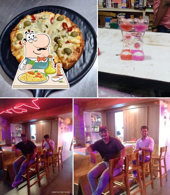 Among different things one can find food and interior at Hideout food cafe