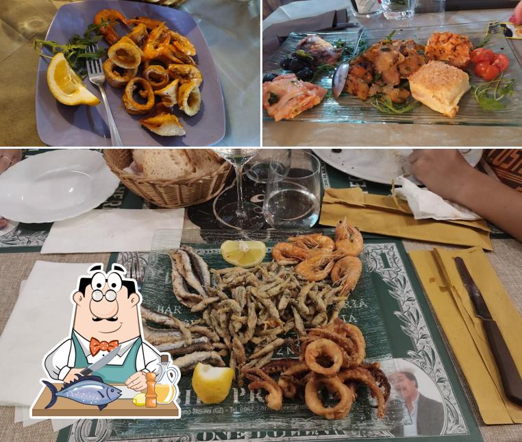 Salmone grigliato al La pecora Nera - Bar Gastronomia