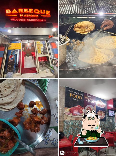 Meals at Barbeque platform