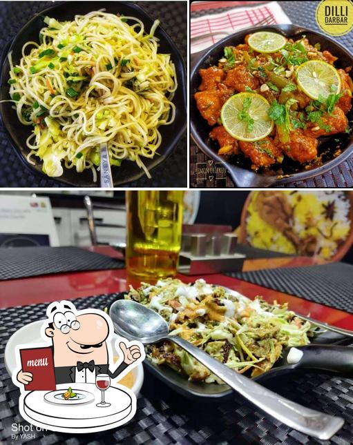 Among various things one can find food and beverage at Dilli_Darbar