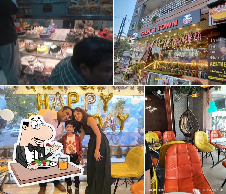 Among various things one can find food and exterior at Talk & Town