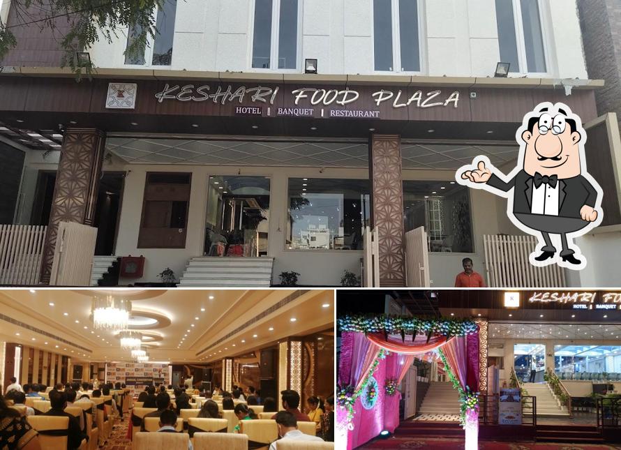 Take a seat at one of the tables at Keshari Food Plaza & Banquet