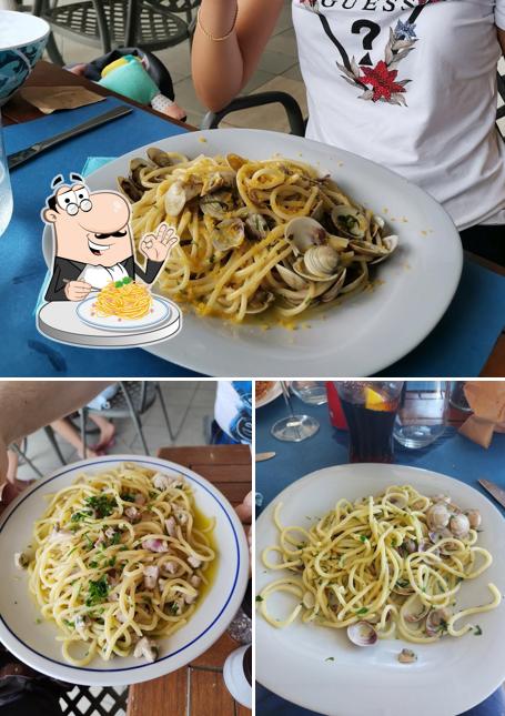 Spaghetti alla carbonara al Bagno Perla