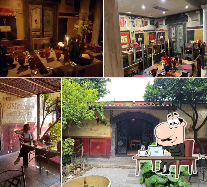 Gli interni di Caupona