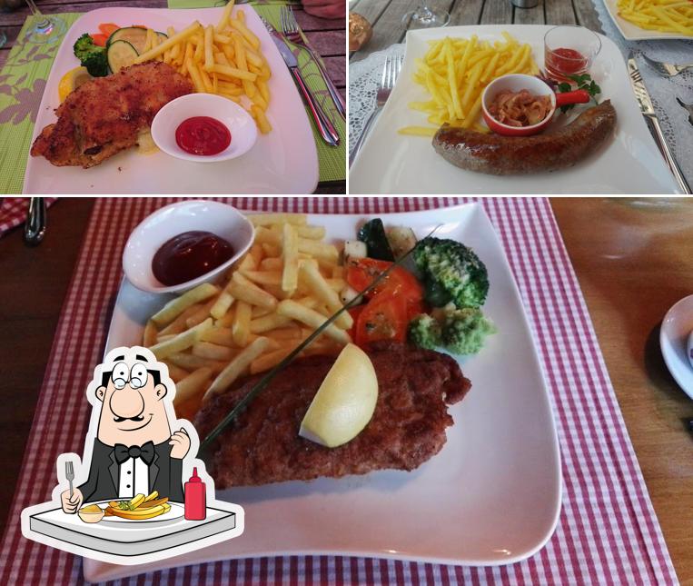 Ordina le patatine fritte a Gasthaus Alp Scheidegg