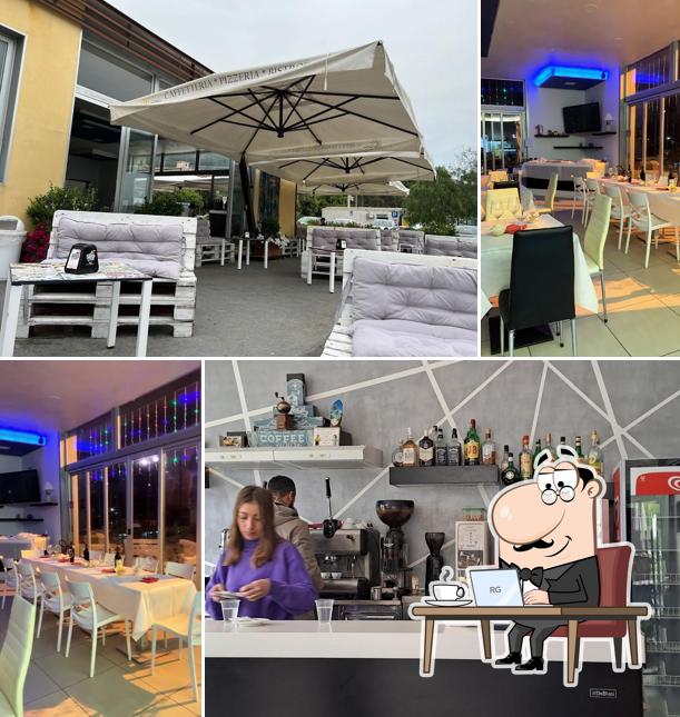 Gli interni di Bar Capriccio 1960