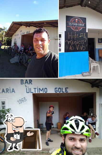 Confira a ilustração ilustrando exterior e interior no Bar & Mercearia Último Gole