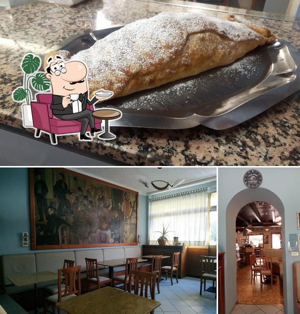 La foto della interni e cibo di Malaika Cafe, Gelati e Snacks