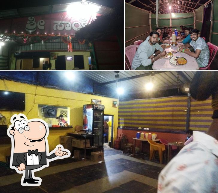 The interior of Shri Sai Dhaba/Restuarant