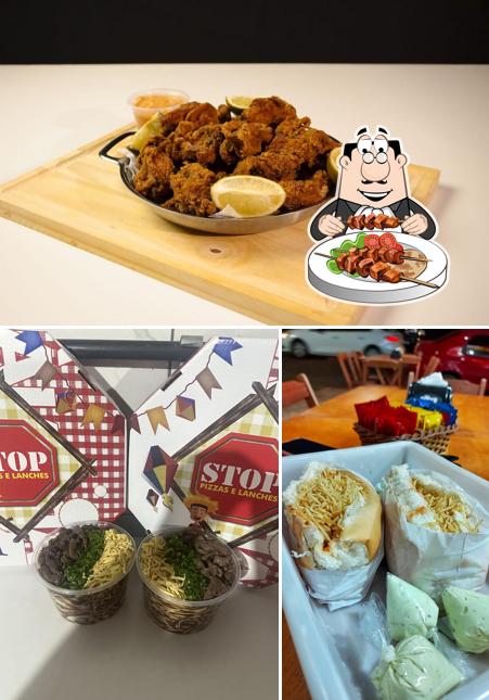 Comida em Stop Pizzas e Lanches