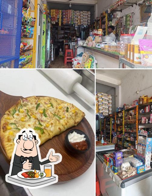 Take a look at the photo showing food and interior at Royal Pizza Lover