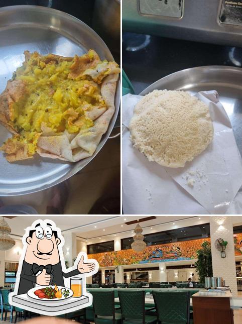 The picture of food and interior at ATITHI VEG