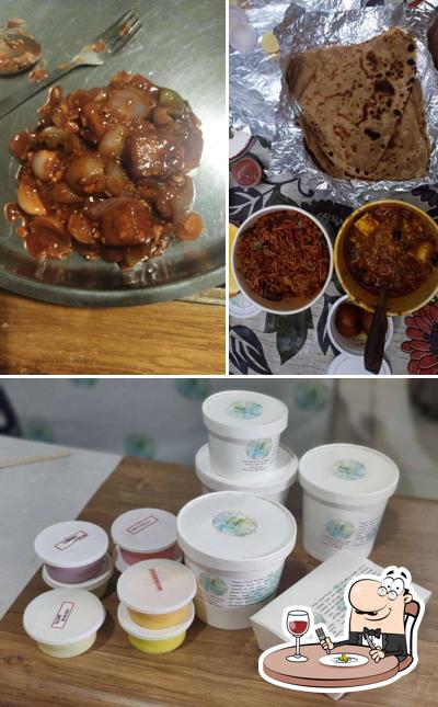 The picture of food and interior at FCK - Fusion Cloud Kitchen